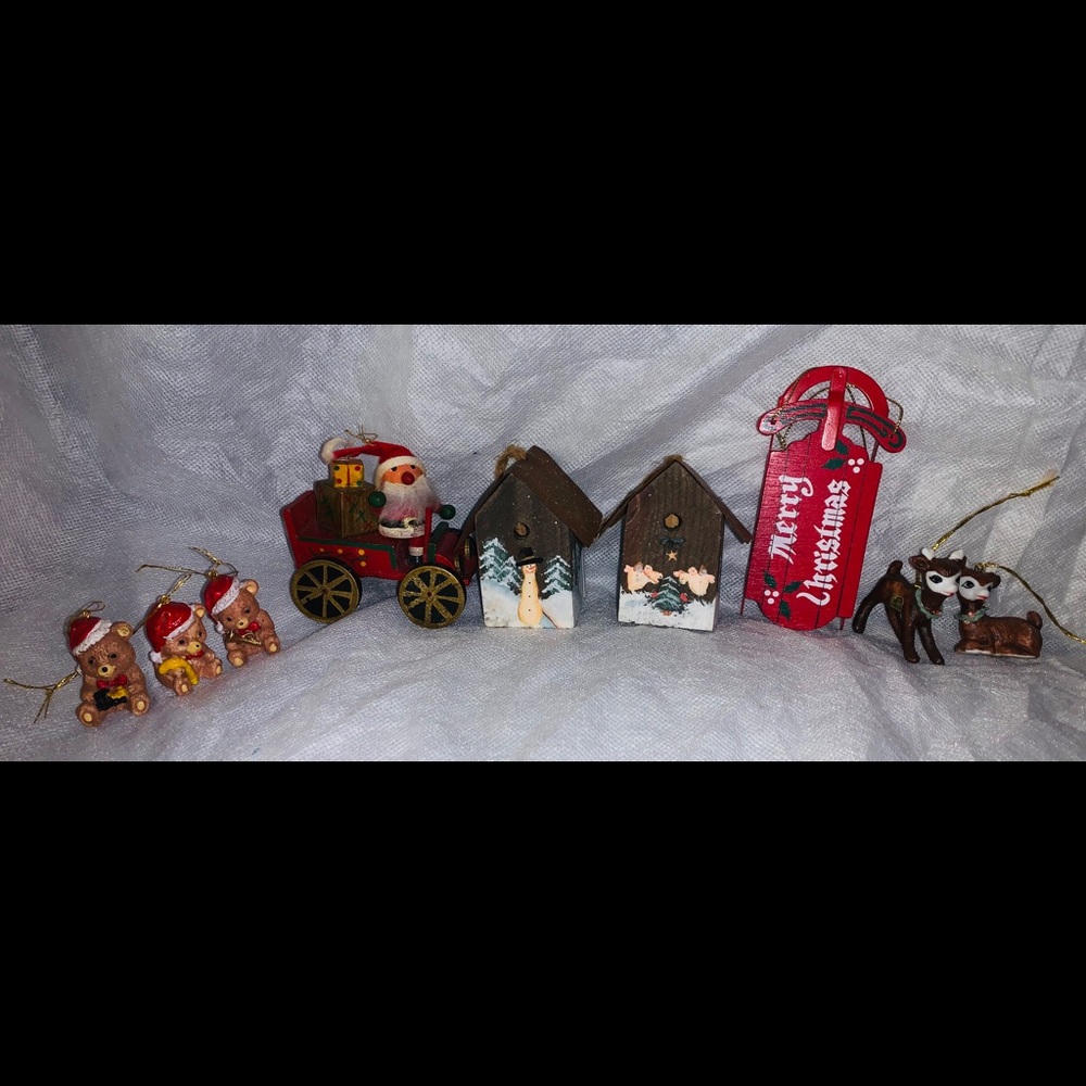9 Various Christmas Ornaments